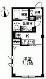 メルヴェイユ神楽坂 1階1Kの間取り