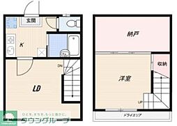 stage四ツ谷 1階1SLDKの間取り