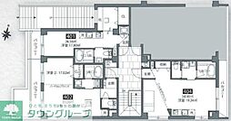新宿区中落合2丁目マンション 1LDKの間取図画像