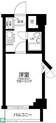 新中野スカイレジテル 1Kの間取図画像