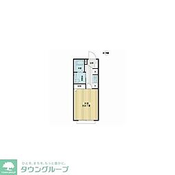 タスキsmart神楽坂 1Kの間取図画像