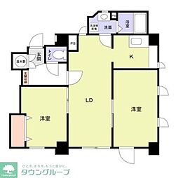 タワーズ10 2LDKの間取図画像