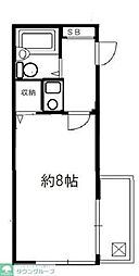 レオパレス幡ヶ谷第2 1Kの間取図画像