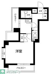 ガラ・ステージ西新宿 1Kの間取図画像