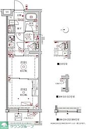 クレイシアIDZ中野野方 2Kの間取図画像