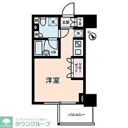 ディークラディアイヴァン初台 ワンルームの間取図画像