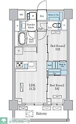 Terra蚕糸の森 2LDKの間取図画像