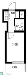 エヴェナール代々木 1Kの間取図画像