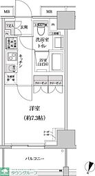 パークハビオ渋谷本町レジデンス 1Kの間取図画像