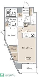 グランカーサ四谷 1LDKの間取図画像