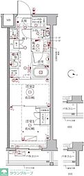 クレイシアIDZ幡ヶ谷 1DKの間取図画像