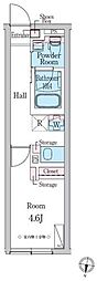 DUOMAISON笹塚 1Kの間取図画像