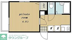 NakanoCentralResidence 1Kの間取図画像