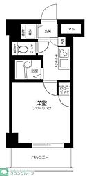 スカイコート代々木 1Kの間取図画像
