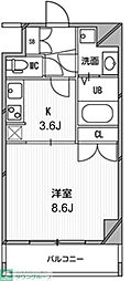 スペーシア高円寺1 1Kの間取図画像