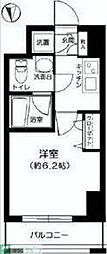 コンシェリア御茶ノ水 1Kの間取図画像