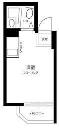 日興パレセゾン中野 ワンルームの間取図画像