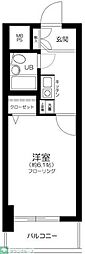 都営三田線 板橋本町駅 徒歩11分の賃貸マンション 4階1Kの間取り