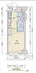 JR京浜東北・根岸線 赤羽駅 徒歩8分の賃貸マンション 2階1Kの間取り