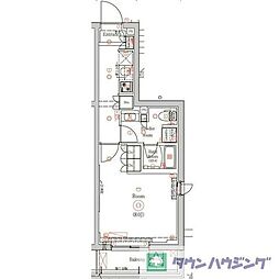JR京浜東北・根岸線 東十条駅 徒歩6分の賃貸マンション 2階1Kの間取り