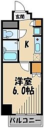 都営三田線 板橋本町駅 徒歩3分の賃貸マンション 10階1Kの間取り