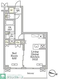 間取図画像 1LDK