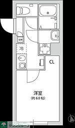 グランパーク大山 1Kの間取図画像