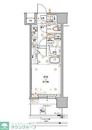 板橋本町ステーションレジデンス 1Kの間取図画像