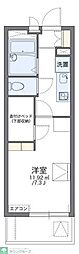 レオパレスブリエスト 1Kの間取図画像