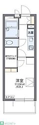 レオパレスサンマリー3 1Kの間取図画像