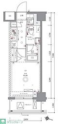 川口市西青木3丁目マンション 1Kの間取図画像