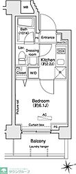 プラウドフラット王子神谷 1Kの間取図画像