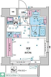 ジェノヴィア本蓮沼 ワンルームの間取図画像