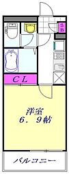 レオネクスト藤仁並木 1Kの間取図画像