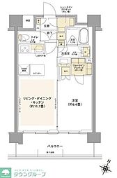 コムレジ赤羽 1LDKの間取図画像