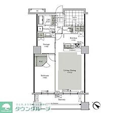 ParkCube西ヶ原STAGE 1LDKの間取図画像