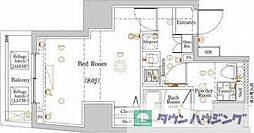 ラフィスタ板橋区役所前 1Kの間取図画像