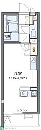 レオパレスクレイノパレスアニマル21 ワンルームの間取図画像