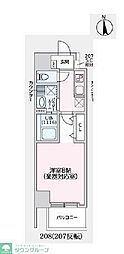 ノーストラスト 1Kの間取図画像