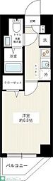 REXZY西川口AZ2 1Kの間取図画像