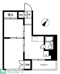サーラ川口128 2DKの間取図画像