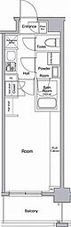 フュージョナル赤羽イースト 1Kの間取図画像
