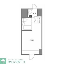 グランドハウスシャンティ ワンルームの間取図画像