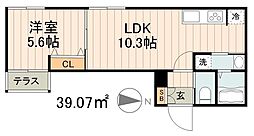 アルトピアーノ 1LDKの間取図画像