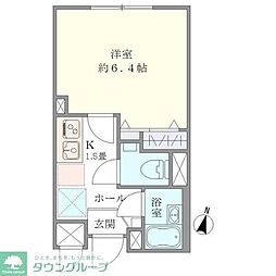 LiveCasa板橋大山 1Kの間取図画像