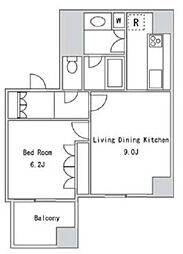 ＬａＳａｎｔｅ一番町 2階1LDKの間取り