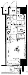 ハーモニーレジデンス錦糸町002 10階1Kの間取り
