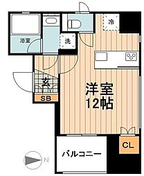 ＫＤＸレジデンス神田 10階ワンルームの間取り