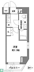 ラヴィータ新御徒町 4階1Kの間取り