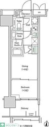 ブルックサイドレジデンス木場 2Kの間取図画像